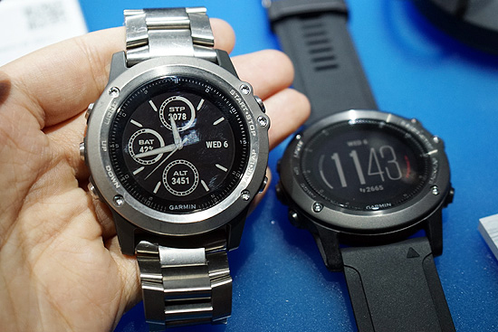 ces2016:garmin展示全新fenix3 hr与钛合金手表