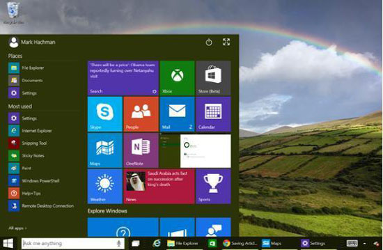 微软宣布将更新windows 10菜单界面
