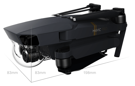 MAVIC,御万物之律,游无疆境界。4K超高清视频,广阔视野,清晰呈现。两套传感器,可靠性更高。捕捉更远的风景,看见世界。宇宙万象,尽在掌握。身临其境的飞行体验,更持久,更尽兴。 MAVIC 机身设计 飞机折叠后尺寸为83*83*198mm(高*宽*长),重量743g(包括云台罩) 机身设计 FlightAutonomy Mavic配备FlightAutonomy系统实现避障和精准悬停飞行,该系统由五目视觉、GPS/GLONASS双模卫星定位系统、超声波模组、传感器冗余和24个高性能计算内核器紧密协作