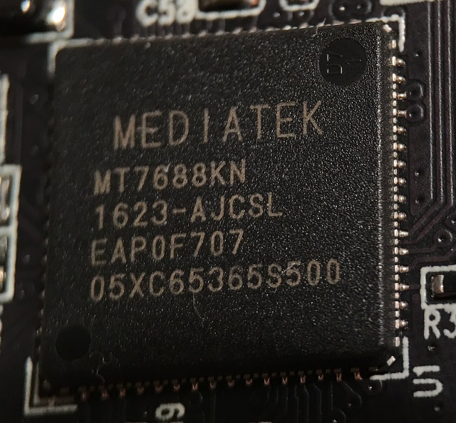 mediatek mt7688kn芯片,这是联发科研发的wifi路由器主控芯片.